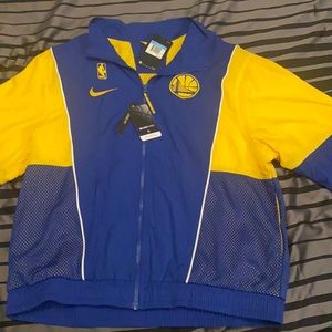 NEW NIKE MENS GOLDEN STATE WARRIORS WIND BREAKER SZ M